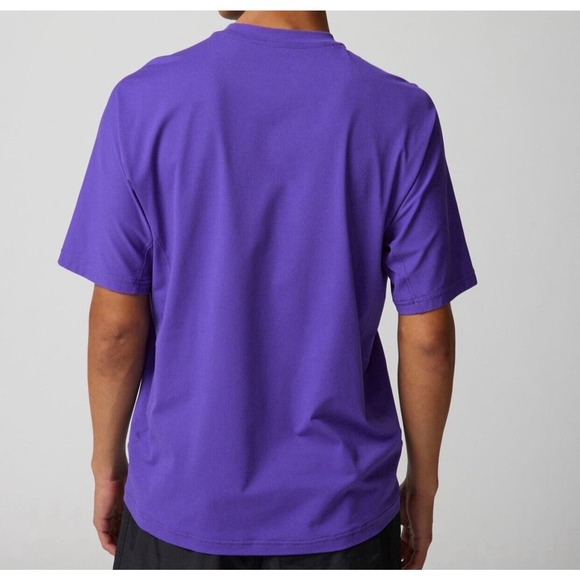 New‎ Goldwin T-Shirt Men Size Small (2) Purple Gorpcore Logo Dry Polygiene - Picture 4 of 7